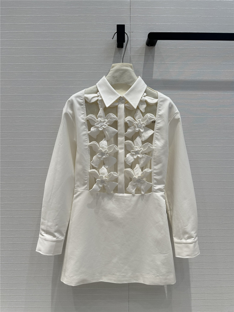 Va1e*ntin0 white shirt dress replica designer clothing websites