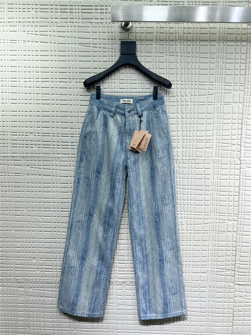 M1um1u denim trousers replica clothing sites