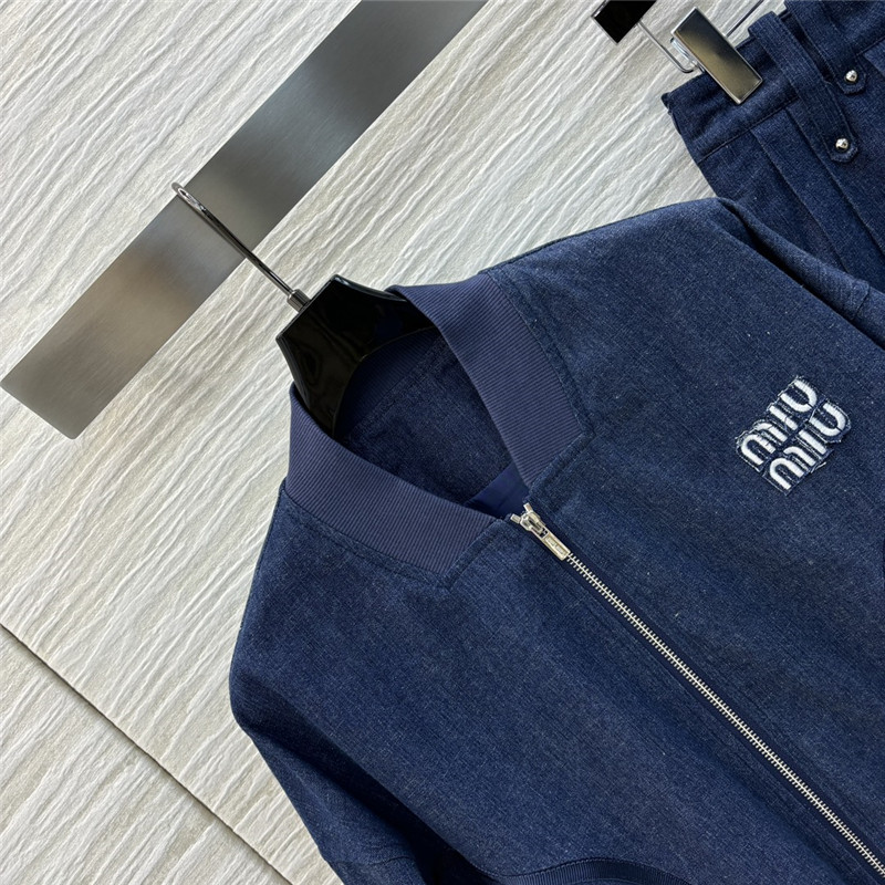 M1um1u jacket denim suit replica clothing sites