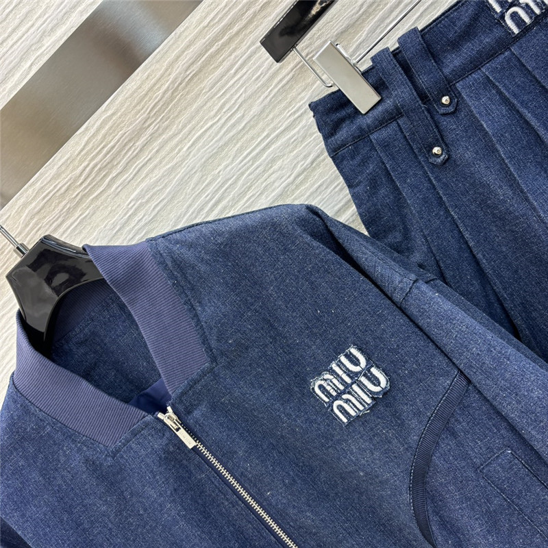 M1um1u jacket denim suit replica clothing sites
