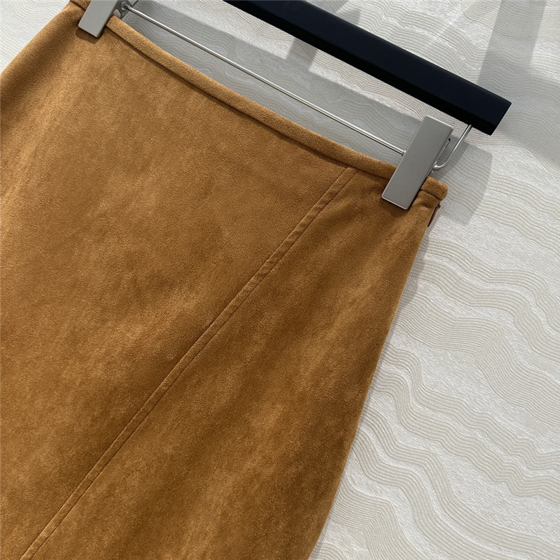 Pra*a suede long skirt replica d&g clothing