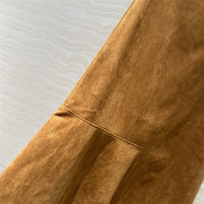 Pra*a suede long skirt replica d&g clothing