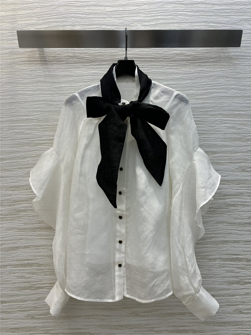 zimm ruffled organza shirt cheap replica designer clothes