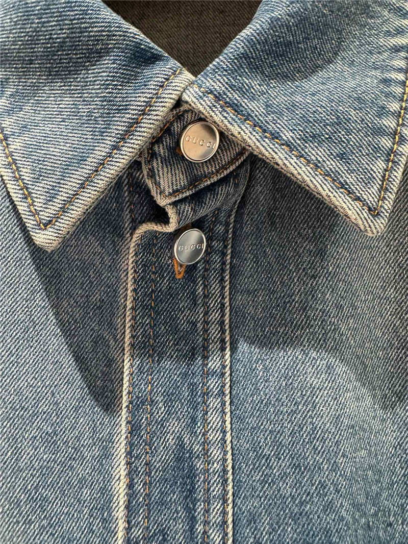 Gvc*1 pocket denim shirt replica designer clothes