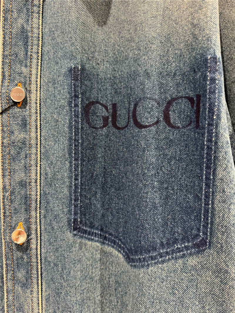 Gvc*1 pocket denim shirt replica designer clothes