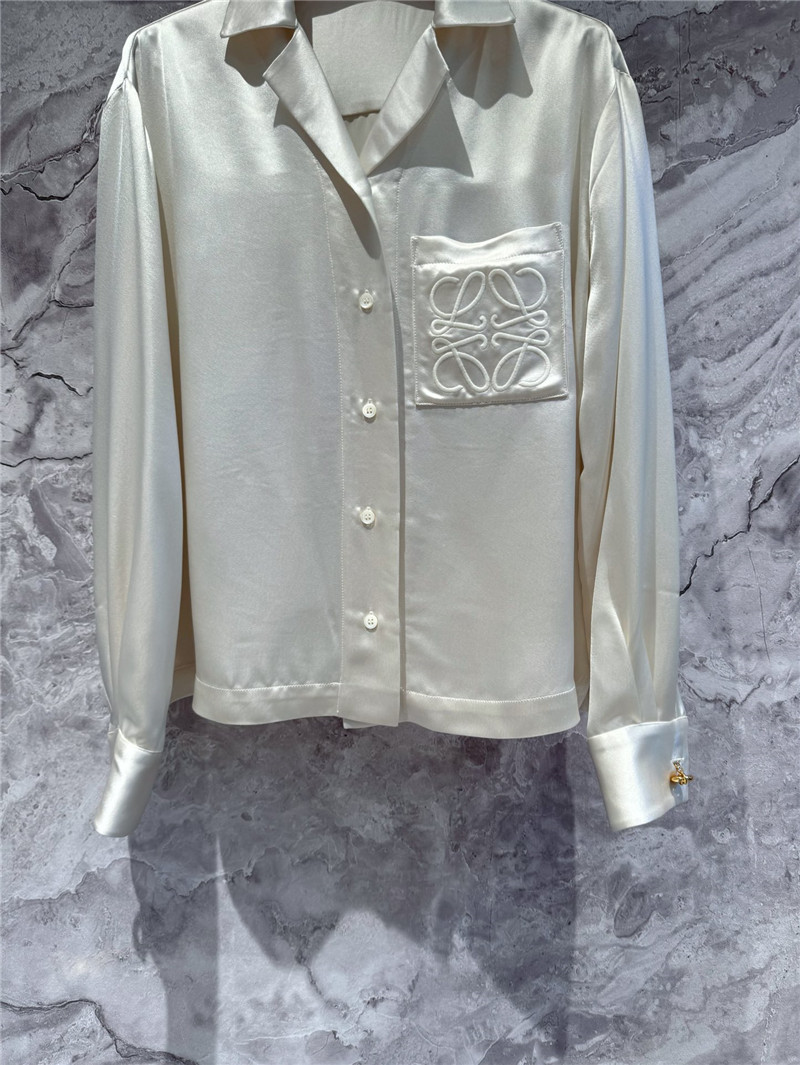 L0ew* acetate silk shirt cheap replica designer clothes