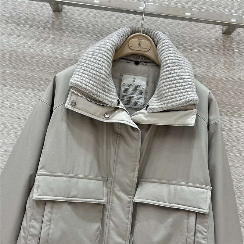 BC patchwork collar goose down jacket replica d&g clothing