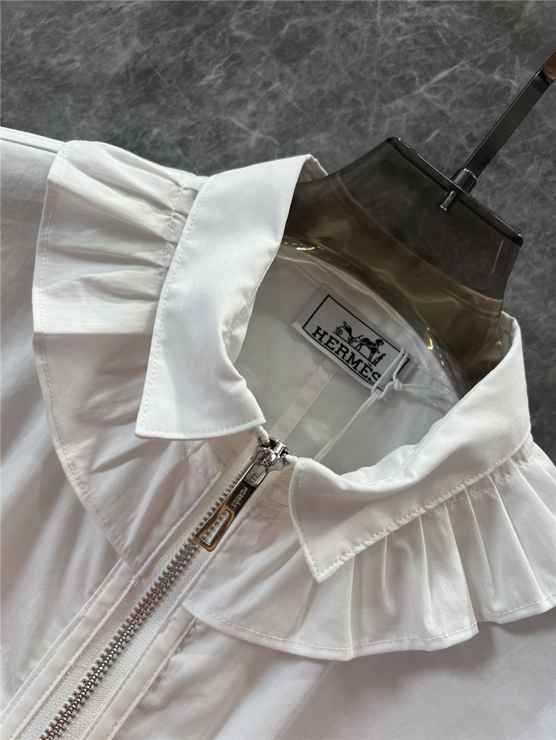 H**me5 slim waist zipper shirt jacket replica clothes