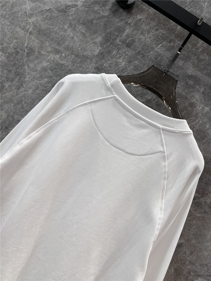 u1u1enne westwood logo crew neck sweatshirt white