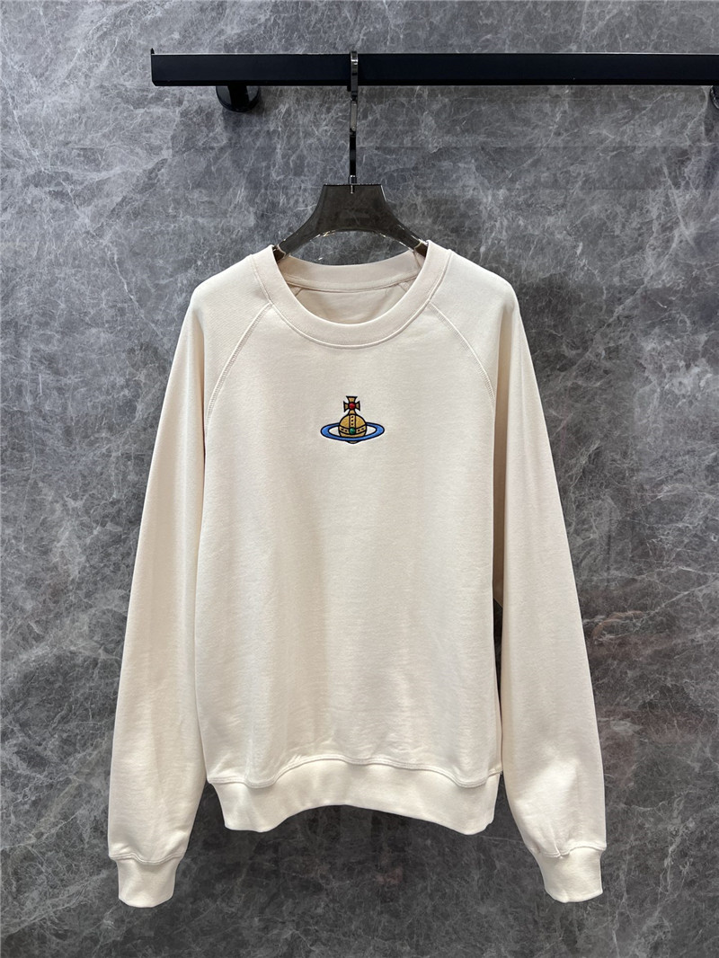 u1u1enne westwood logo crew neck sweatshirt off-white
