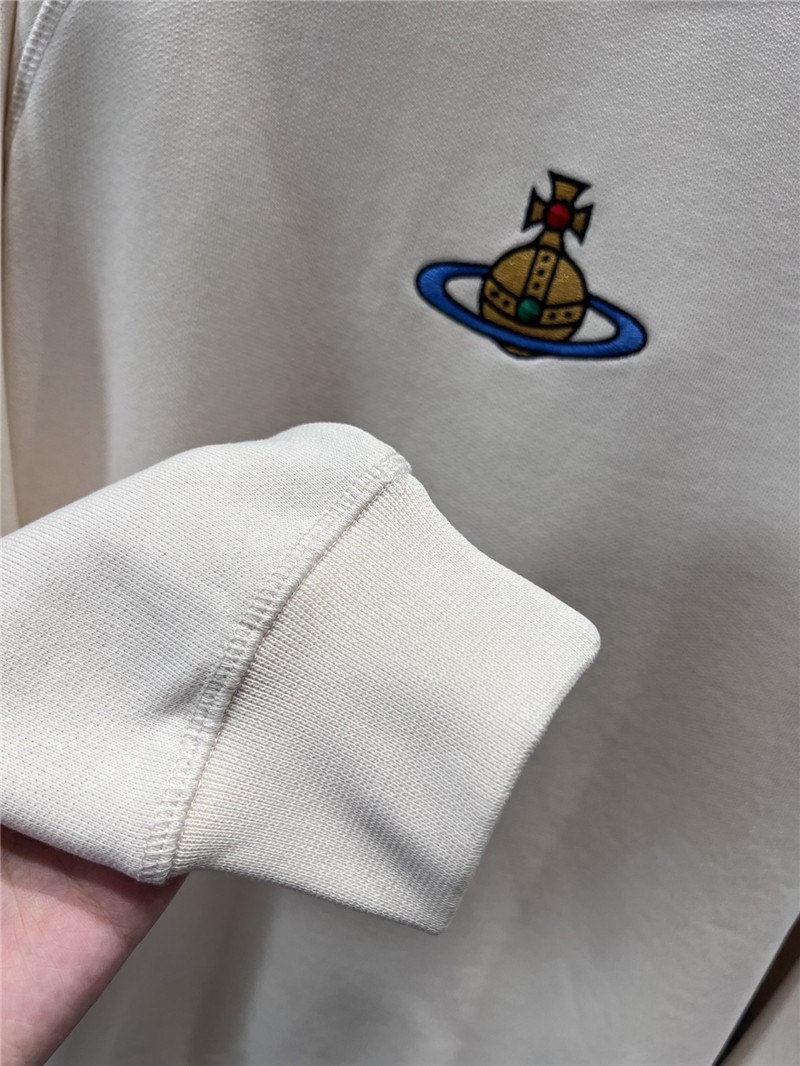 u1u1enne westwood logo crew neck sweatshirt off-white