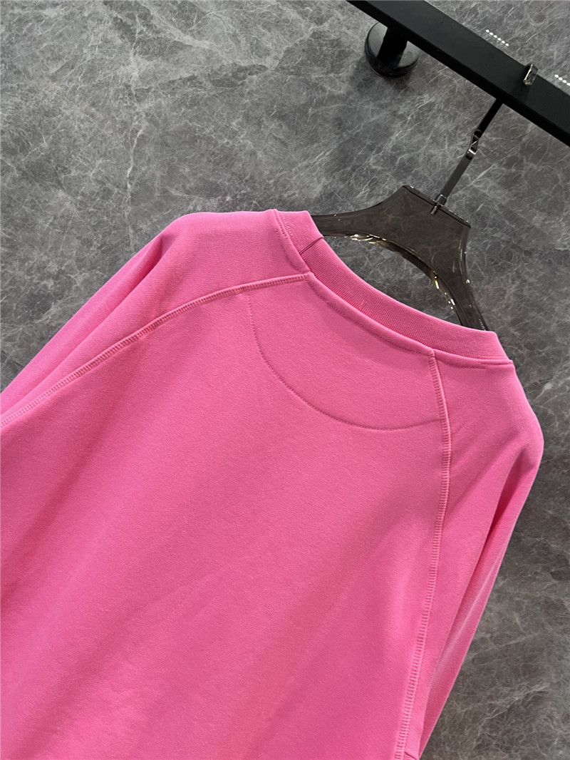 u1u1enne westwood logo crew neck sweatshirt pink
