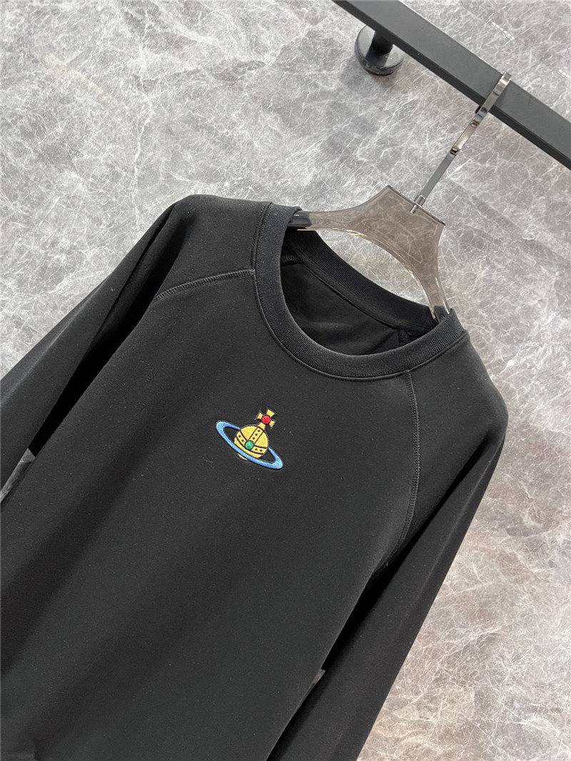 u1u1enne westwood logo crew neck sweatshirt grey