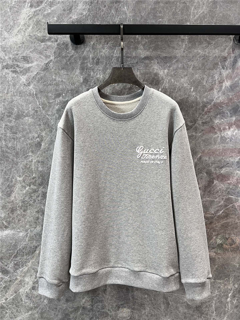 Gvc*1 logo-printed cotton sweatshirt grey