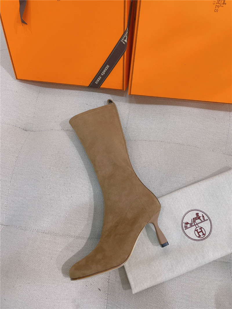 H**me5 women’s suede mid calf boots