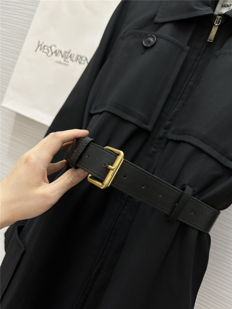 Y51 lapel zipper dress