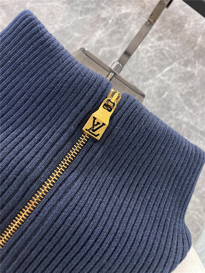 l0vis Vvtt0n lv zipper knit jacket