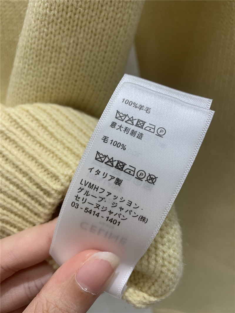 Ce1i*e triomphe fair isle sweater in yellow