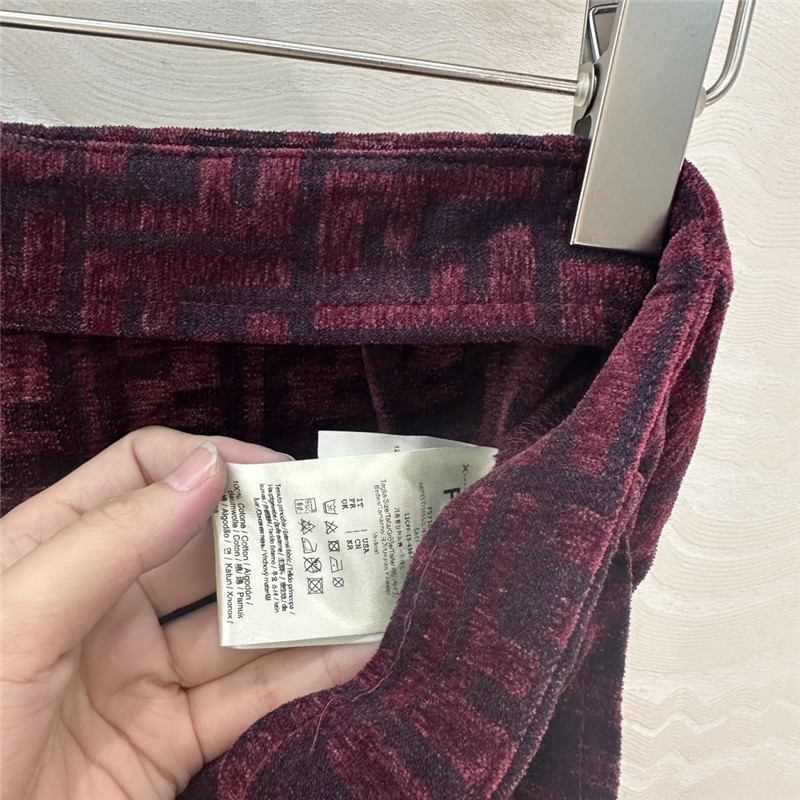 F**di monogram skirt