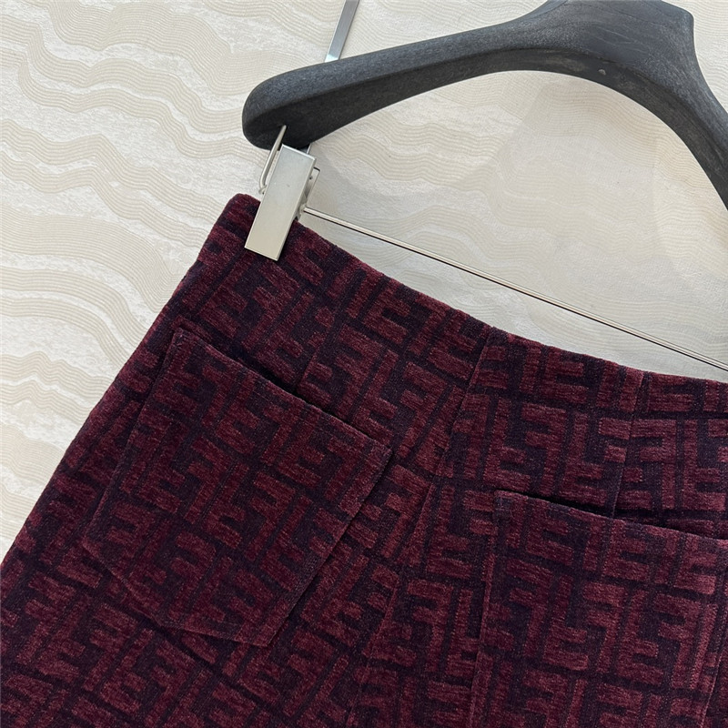 F**di monogram skirt