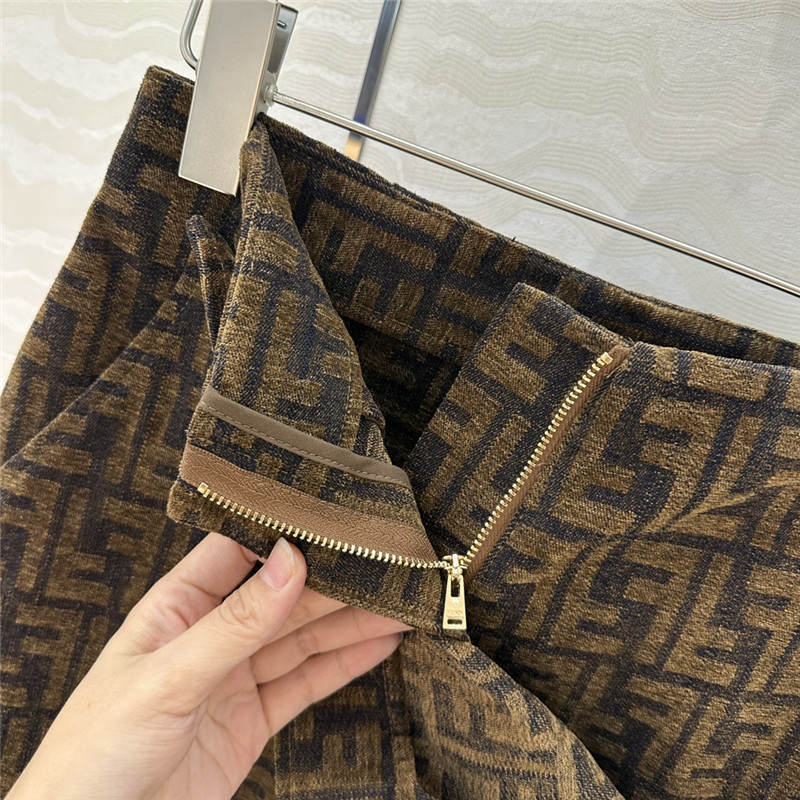 F**di monogram skirt