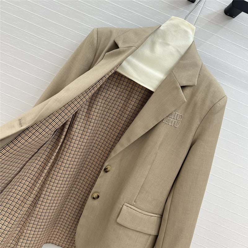 M1um1u fake two piece suit jacket