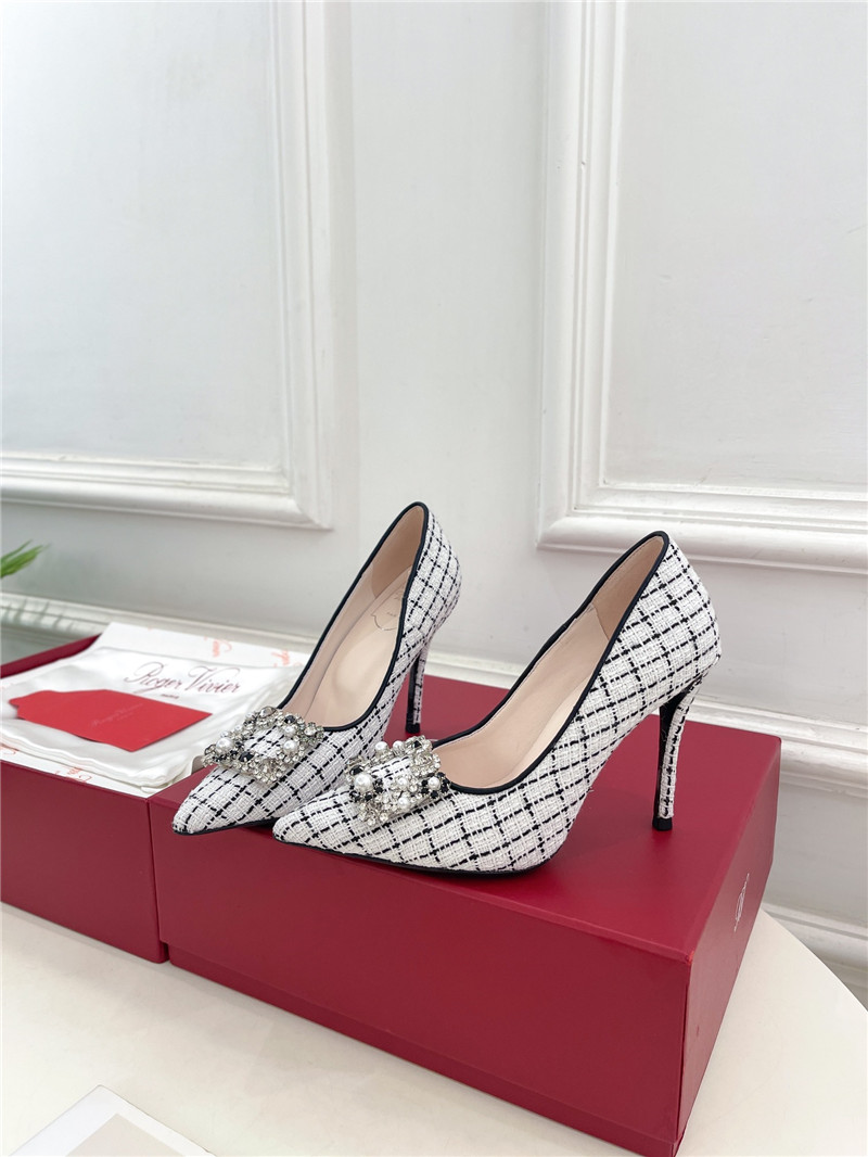roger u1u1er efflorescence pumps 65mm in multicolour tweed
