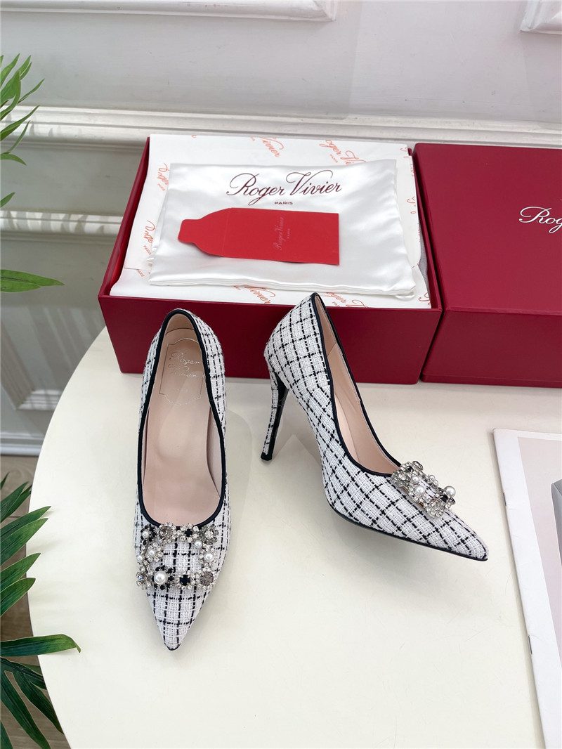 roger u1u1er efflorescence pumps 65mm in multicolour tweed