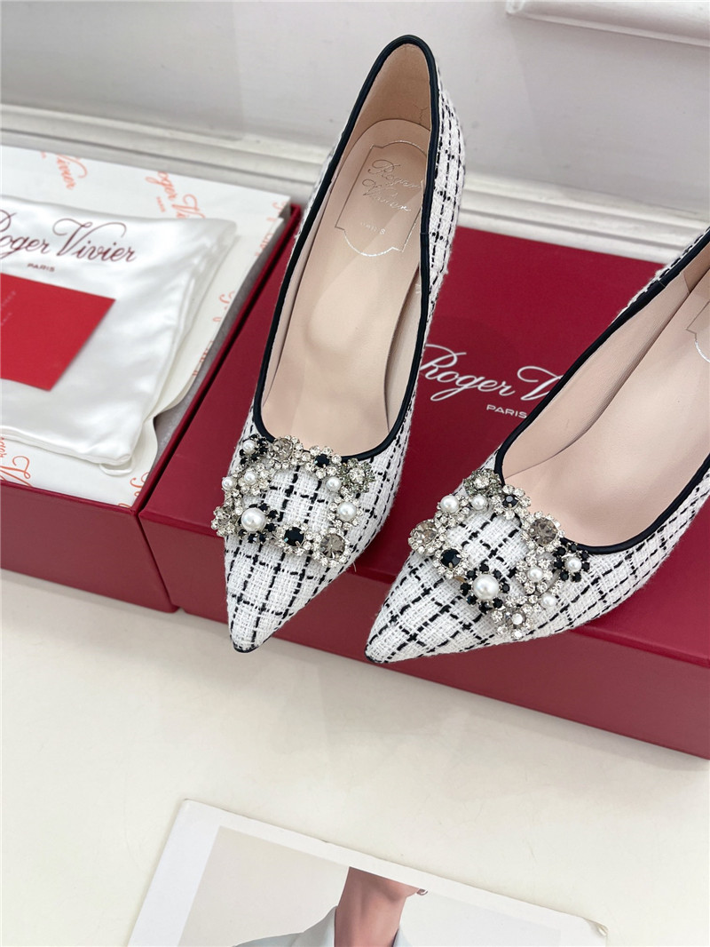 roger u1u1er efflorescence pumps 65mm in multicolour tweed