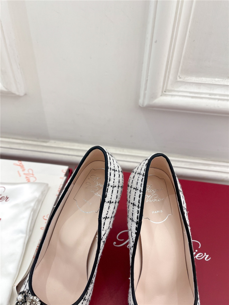 roger u1u1er efflorescence pumps 65mm in multicolour tweed
