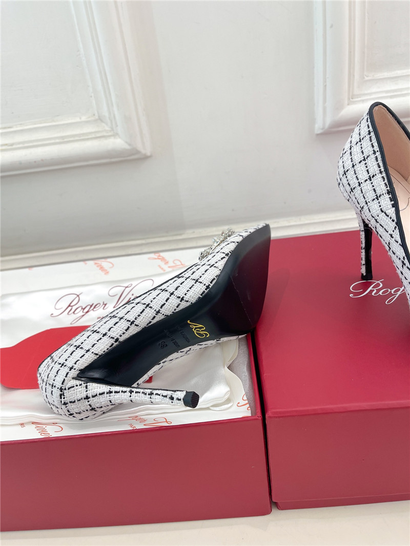 roger u1u1er efflorescence pumps 65mm in multicolour tweed