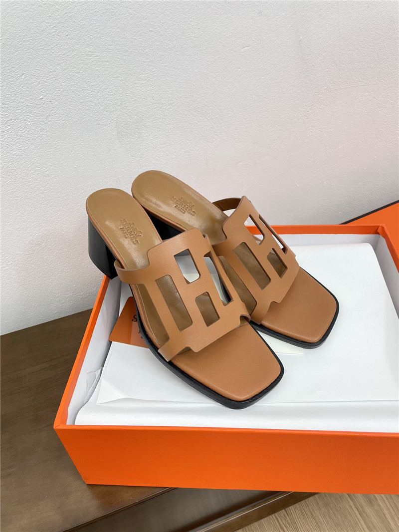H**me5 izzy 60 sandals in brown calfskin