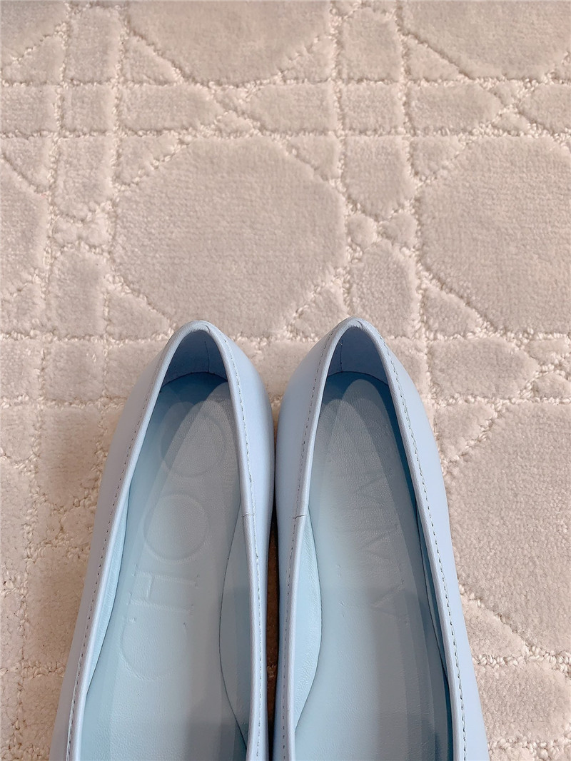 J1m*y Ch00 elme flats in blue nappa leather