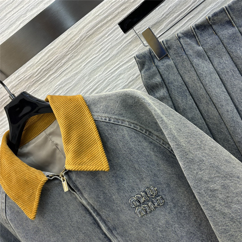 M1um1u denim suit