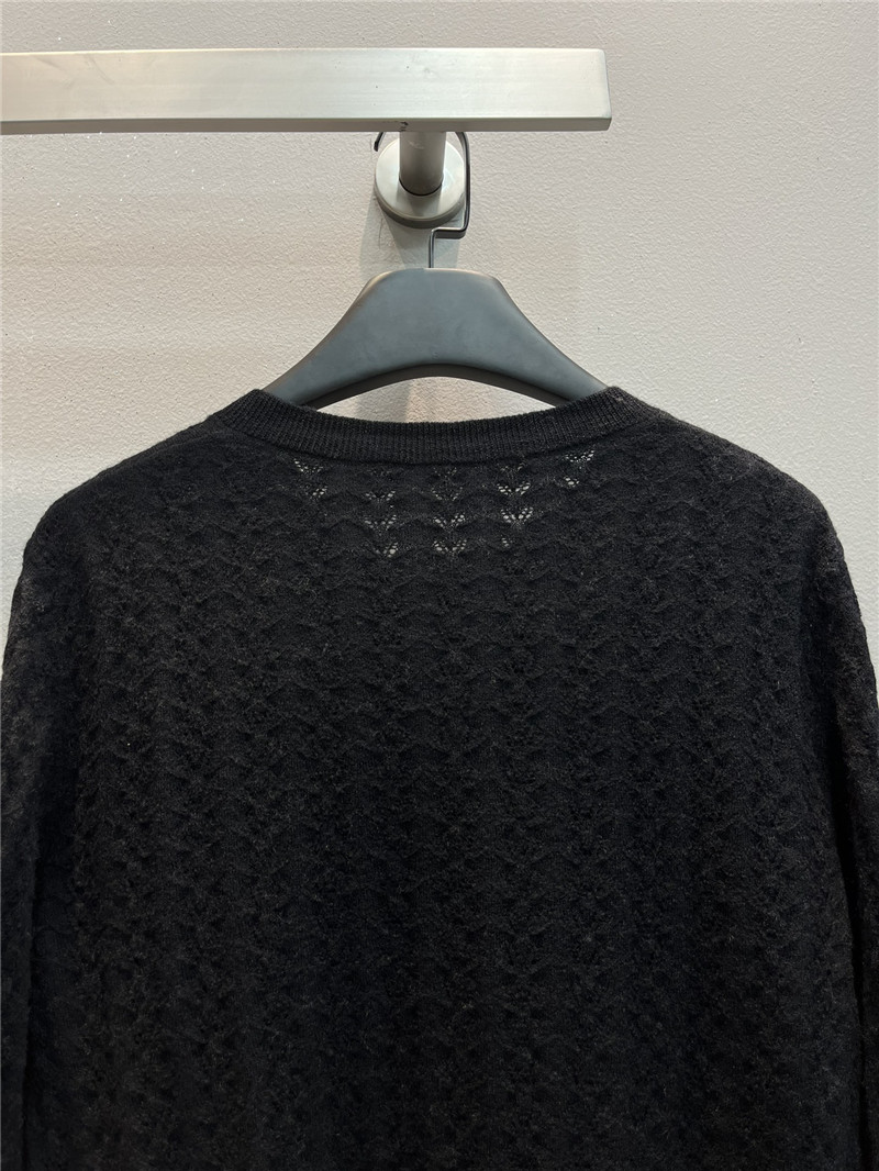 Ch**el cable-knit crop cardigan black