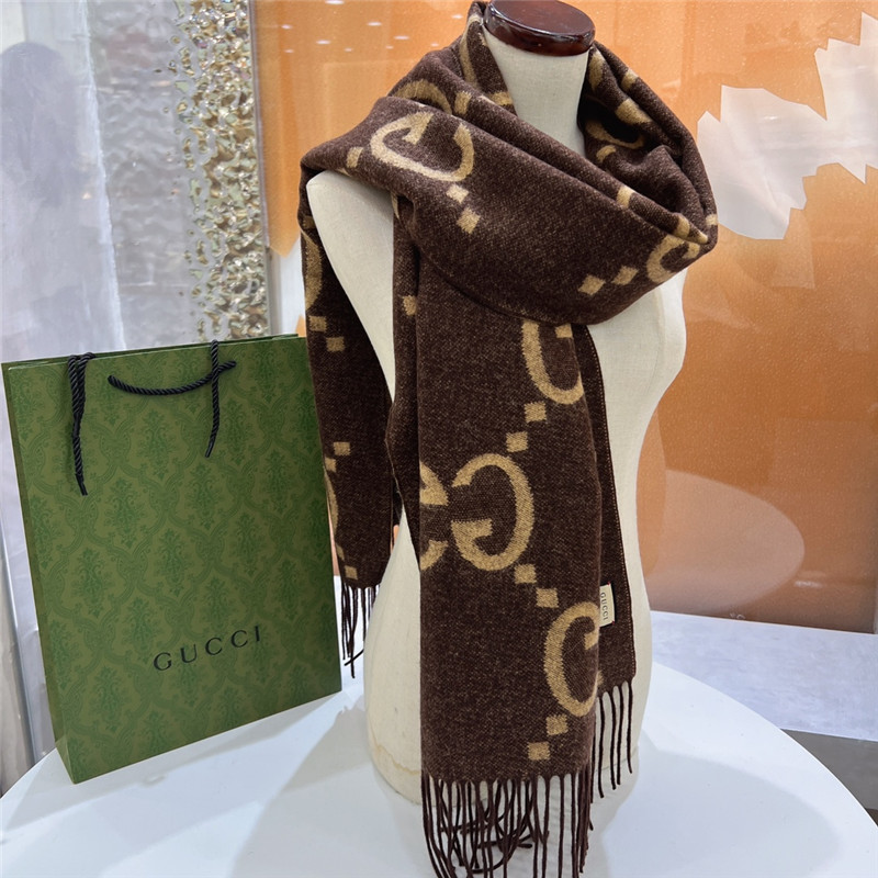 Gvc*1 cashmere jacquard scarf