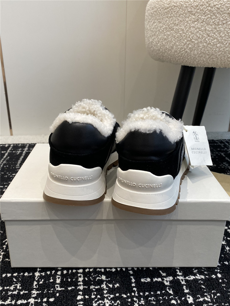 BC Wool Monili Beads Suede Sneakers