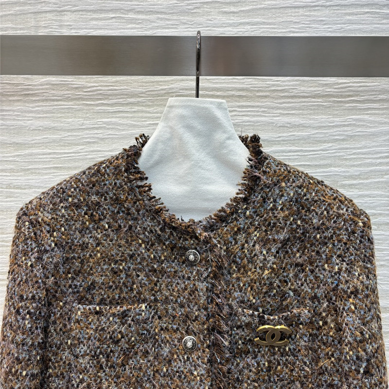 Ch**el wool tweed coat