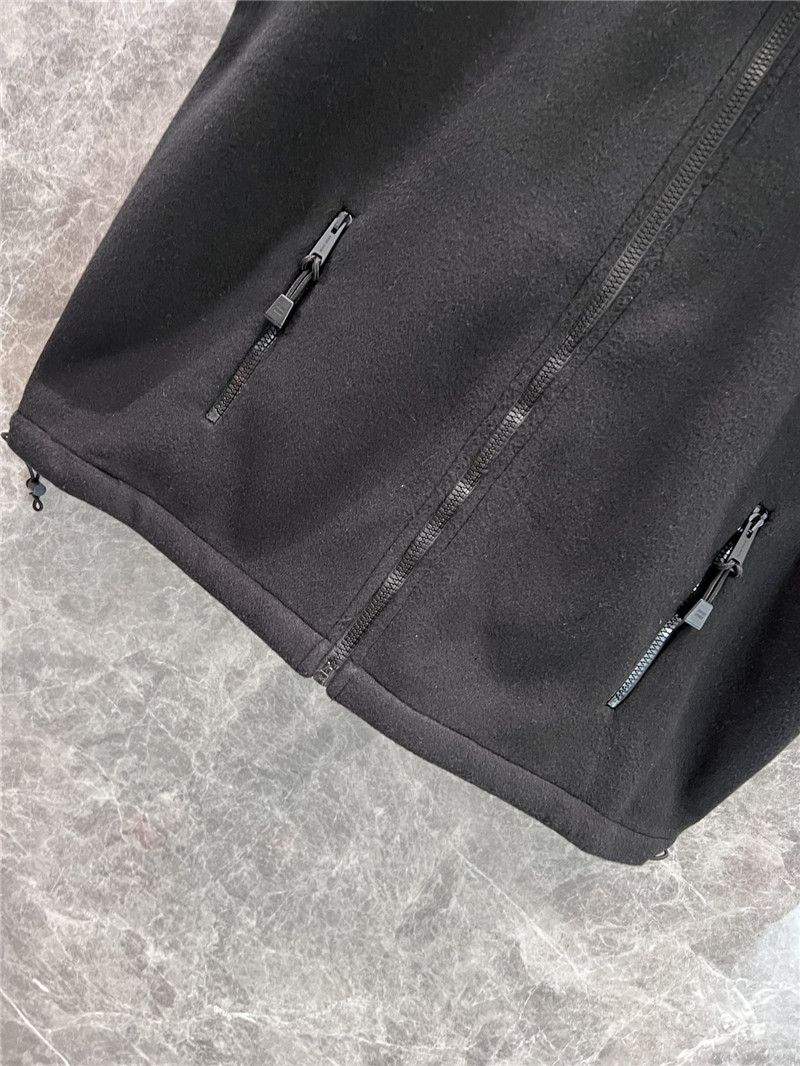 M1um1u stand collar vest coat