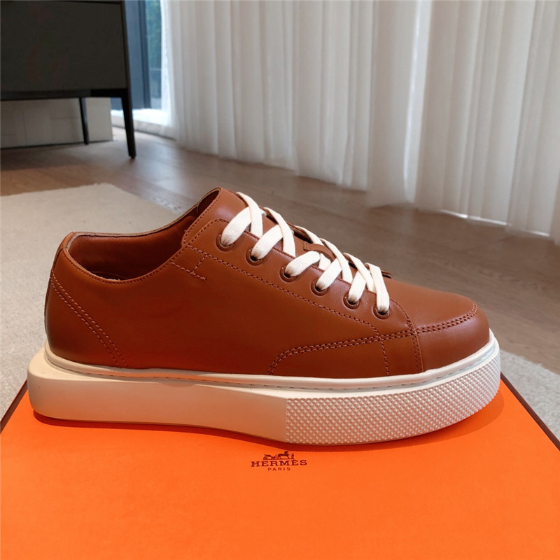 H**me5 leather lace-up sneakers