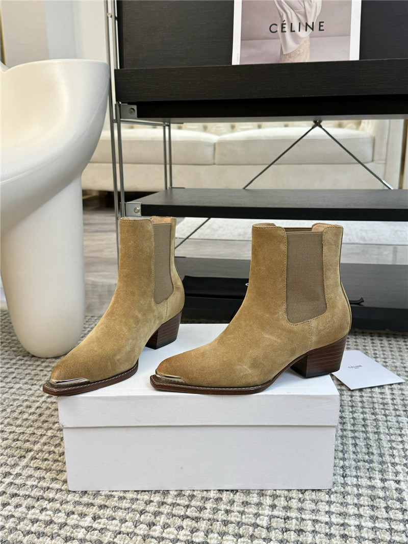 Ce1i*e western suede boot in brown