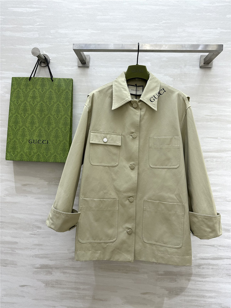 Gvc*1 lapel trench coat