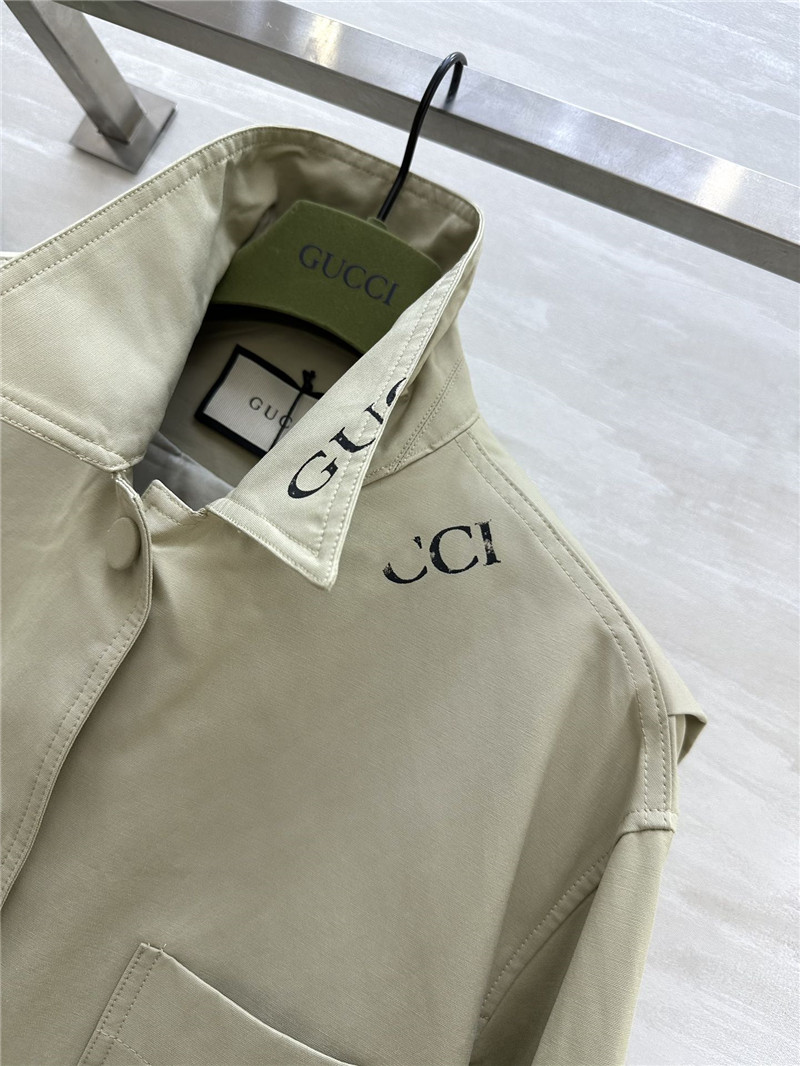 Gvc*1 lapel trench coat