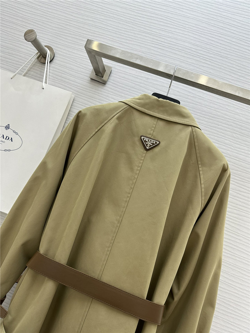 Pra*a long trench coat