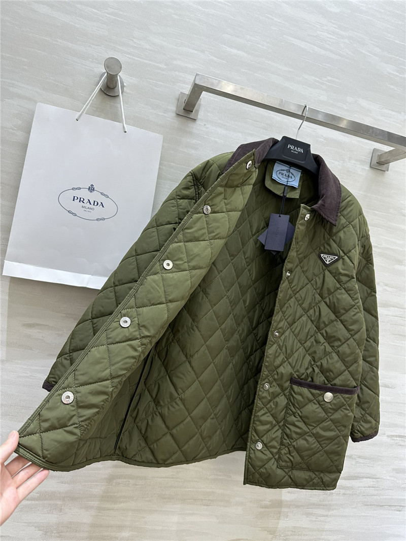 Pra*a mid-length lapel coat