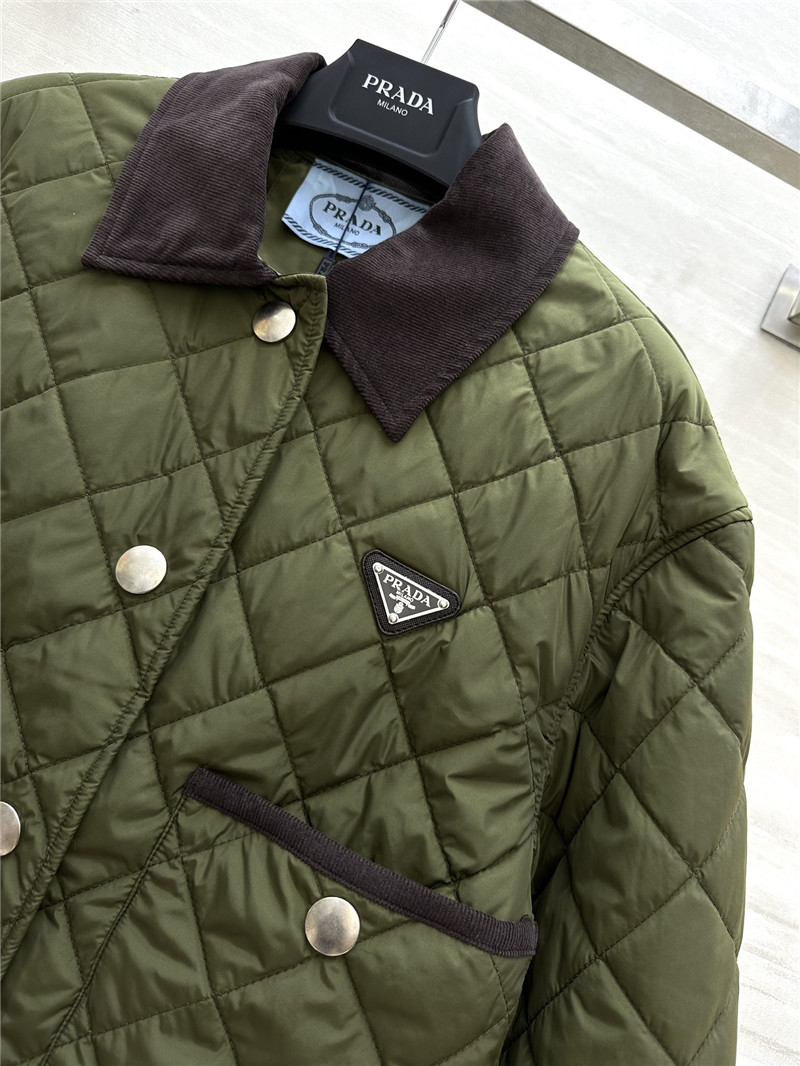 Pra*a short long sleeve lapel jacket