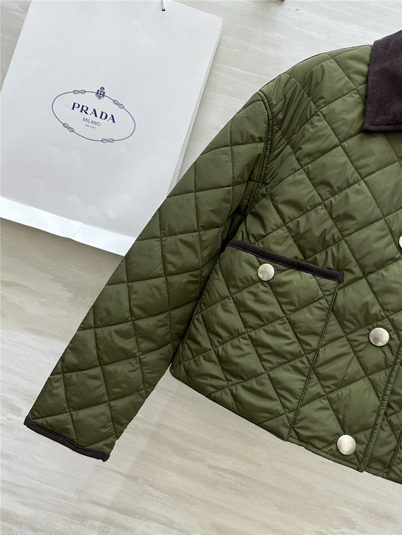 Pra*a short long sleeve lapel jacket