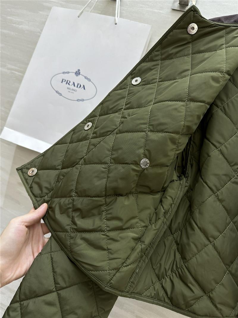 Pra*a short long sleeve lapel jacket