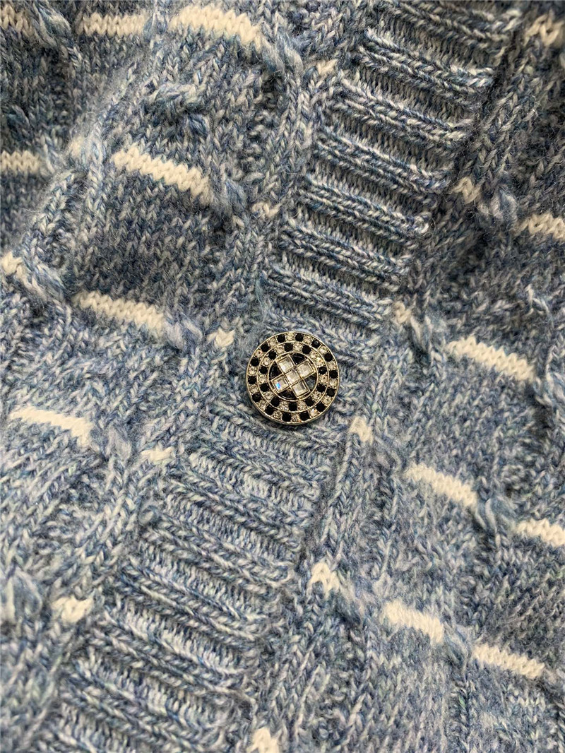 Ch**el knitted crew neck cardigan