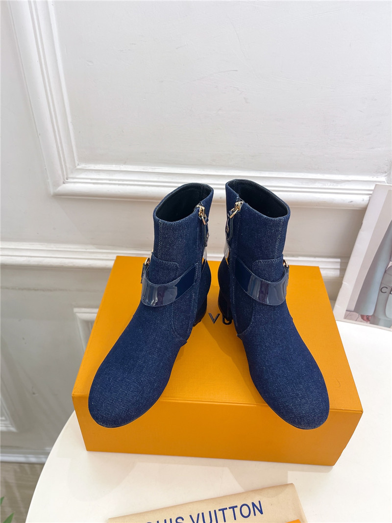 l0vis Vvtt0n blue denim westside ankle boots